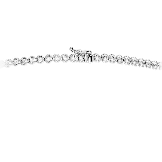 Collar de tenis de diamantes graduados