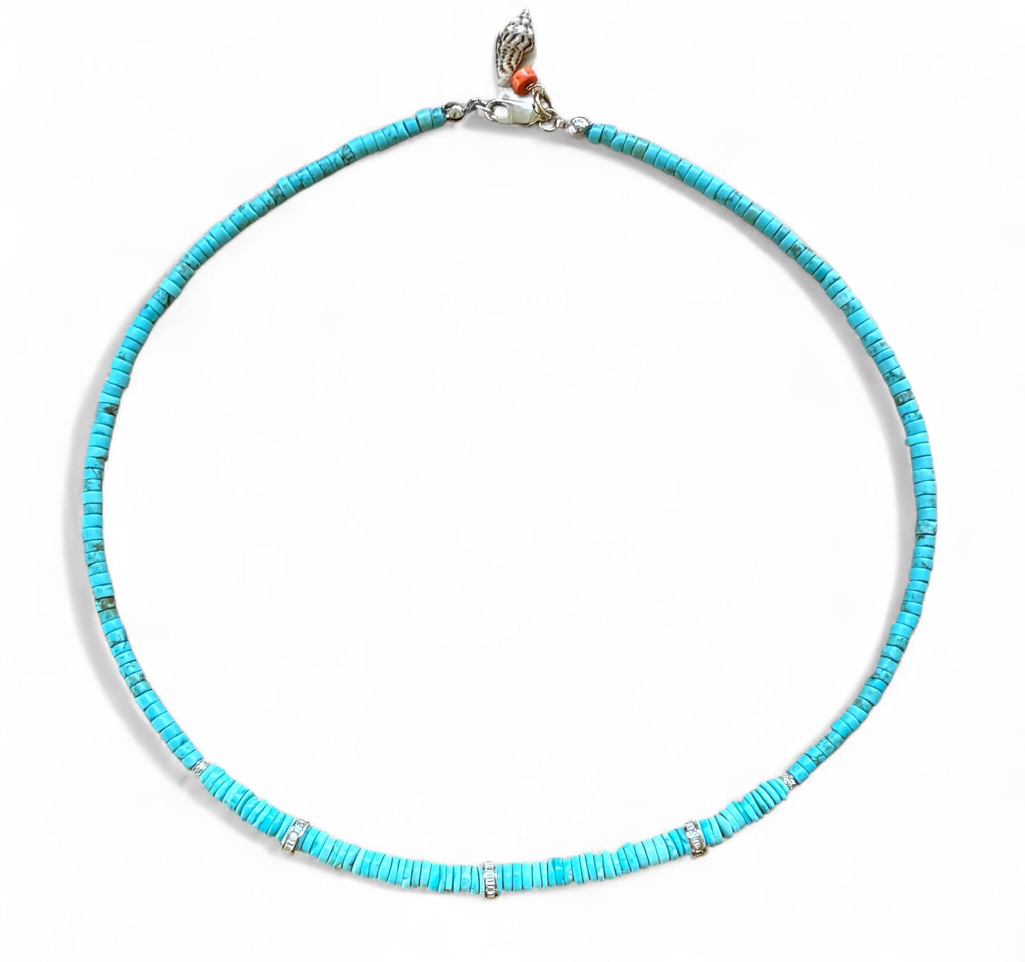 Sleeping Beauty and Diamonds Necklace