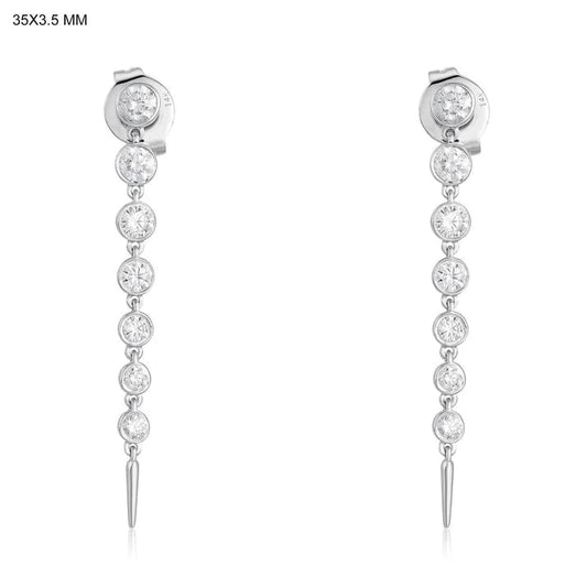 Graduated Tennis Earrings