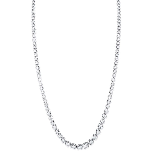 Collar de tenis de diamantes graduados