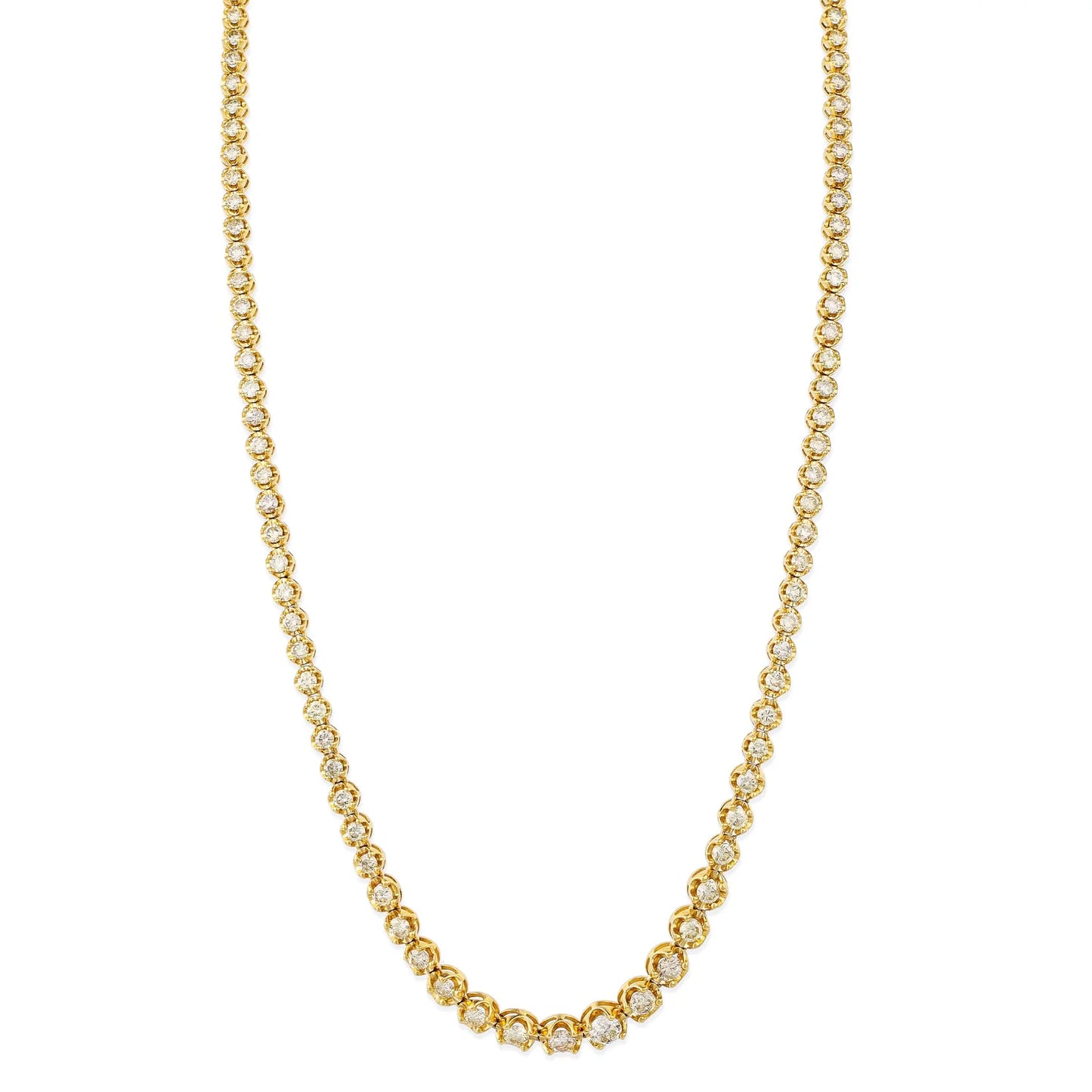 Graduated Diamond Tennis Necklace 1