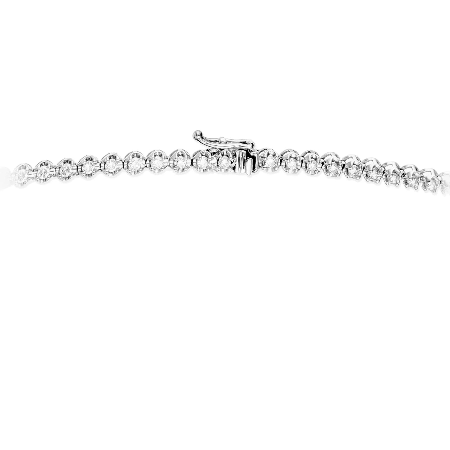 Graduated Diamond Tennis Necklace 1
