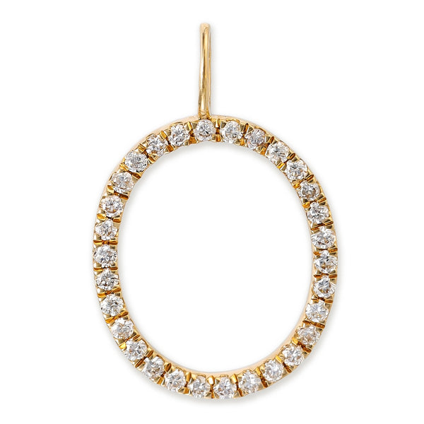 Colgantes con iniciales de diamantes