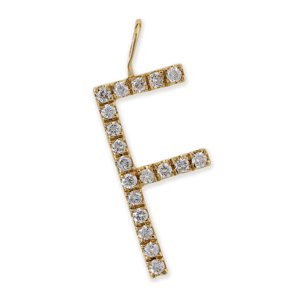 Colgantes con iniciales de diamantes