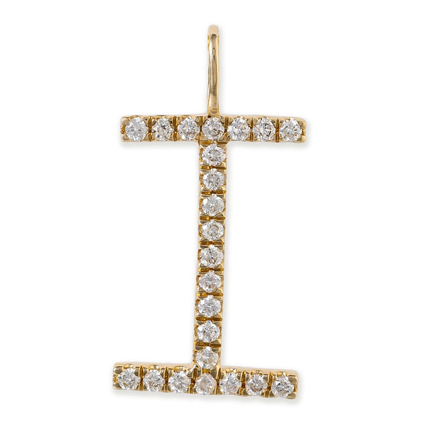 Colgantes con iniciales de diamantes