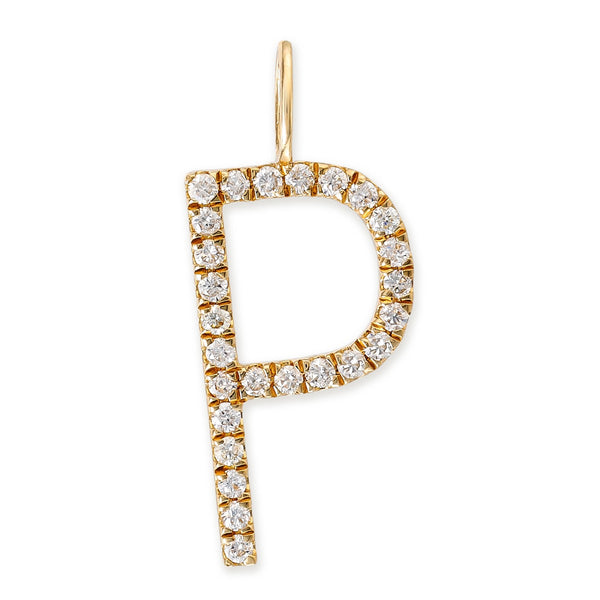 Colgantes con iniciales de diamantes