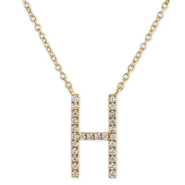 Colgantes con iniciales de diamantes