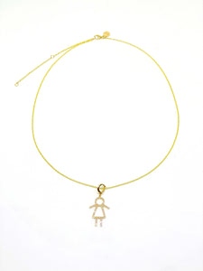 H&F Girl Diamond Necklace
