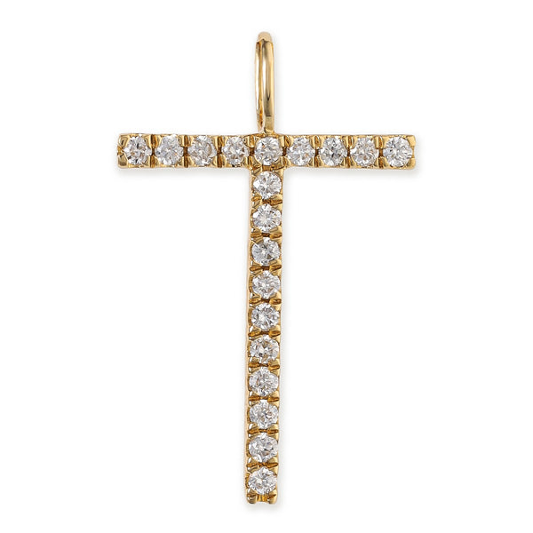 Colgantes con iniciales de diamantes