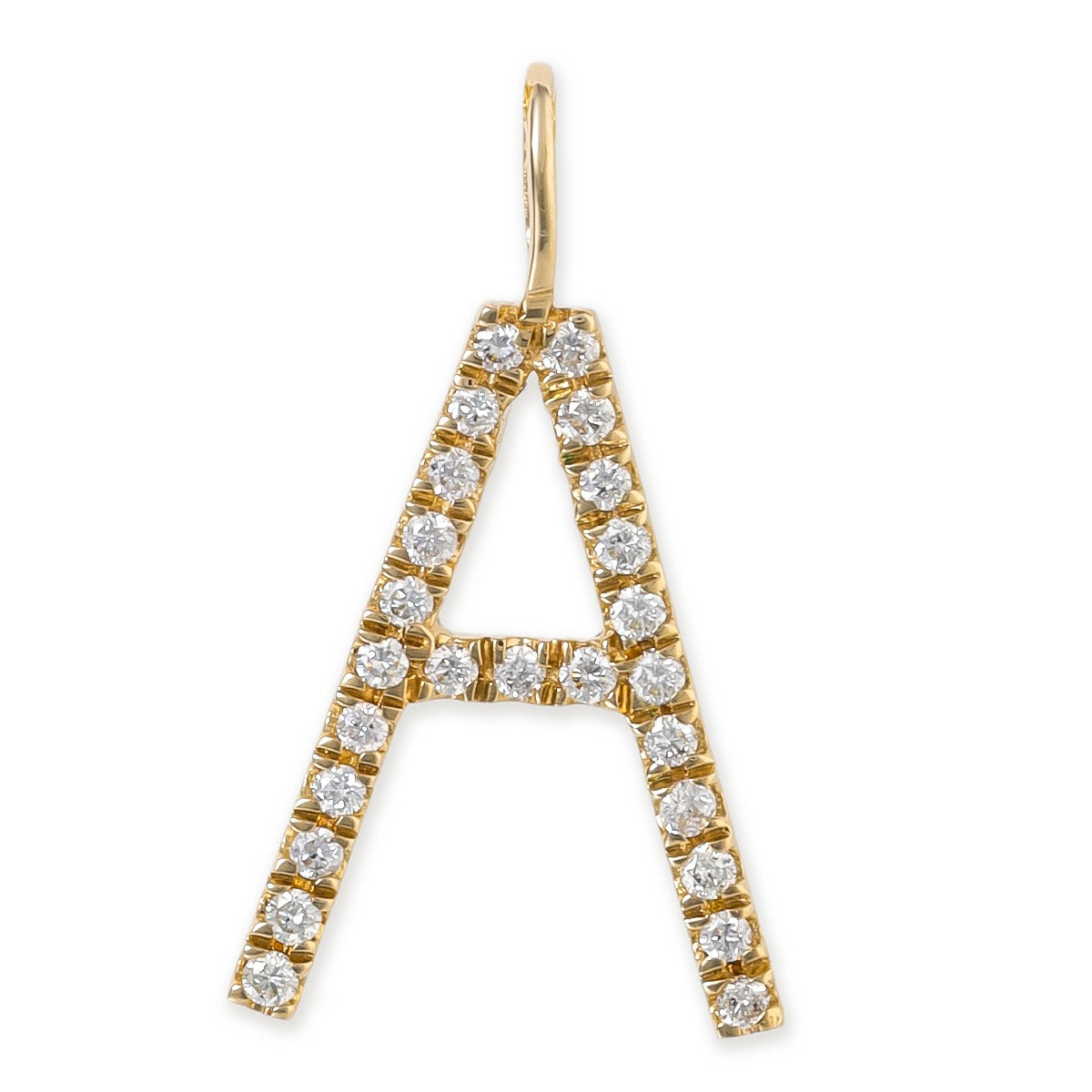 Colgantes con iniciales de diamantes
