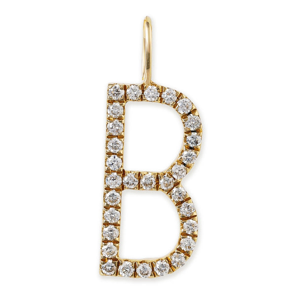 Colgantes con iniciales de diamantes
