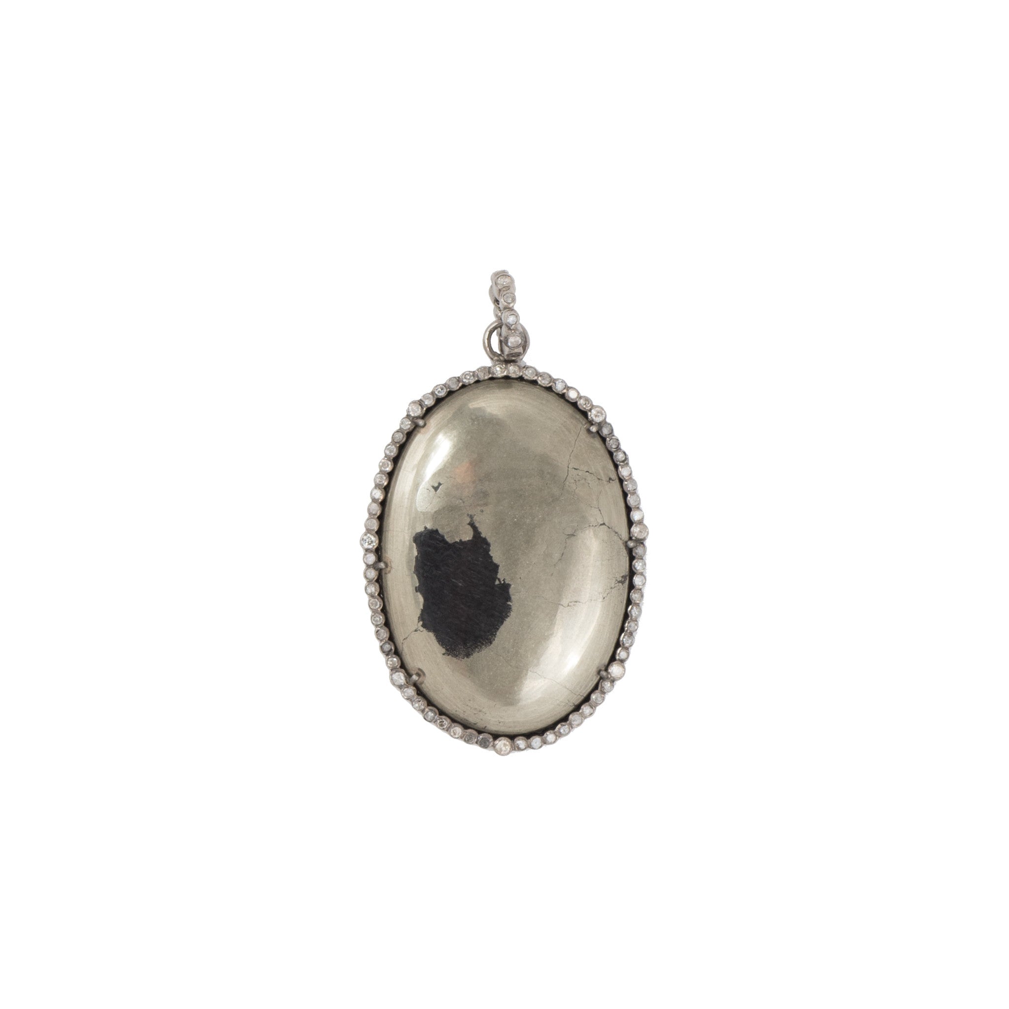 Stone Pyrite Oval