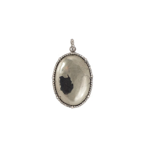 Stone Pyrite Oval