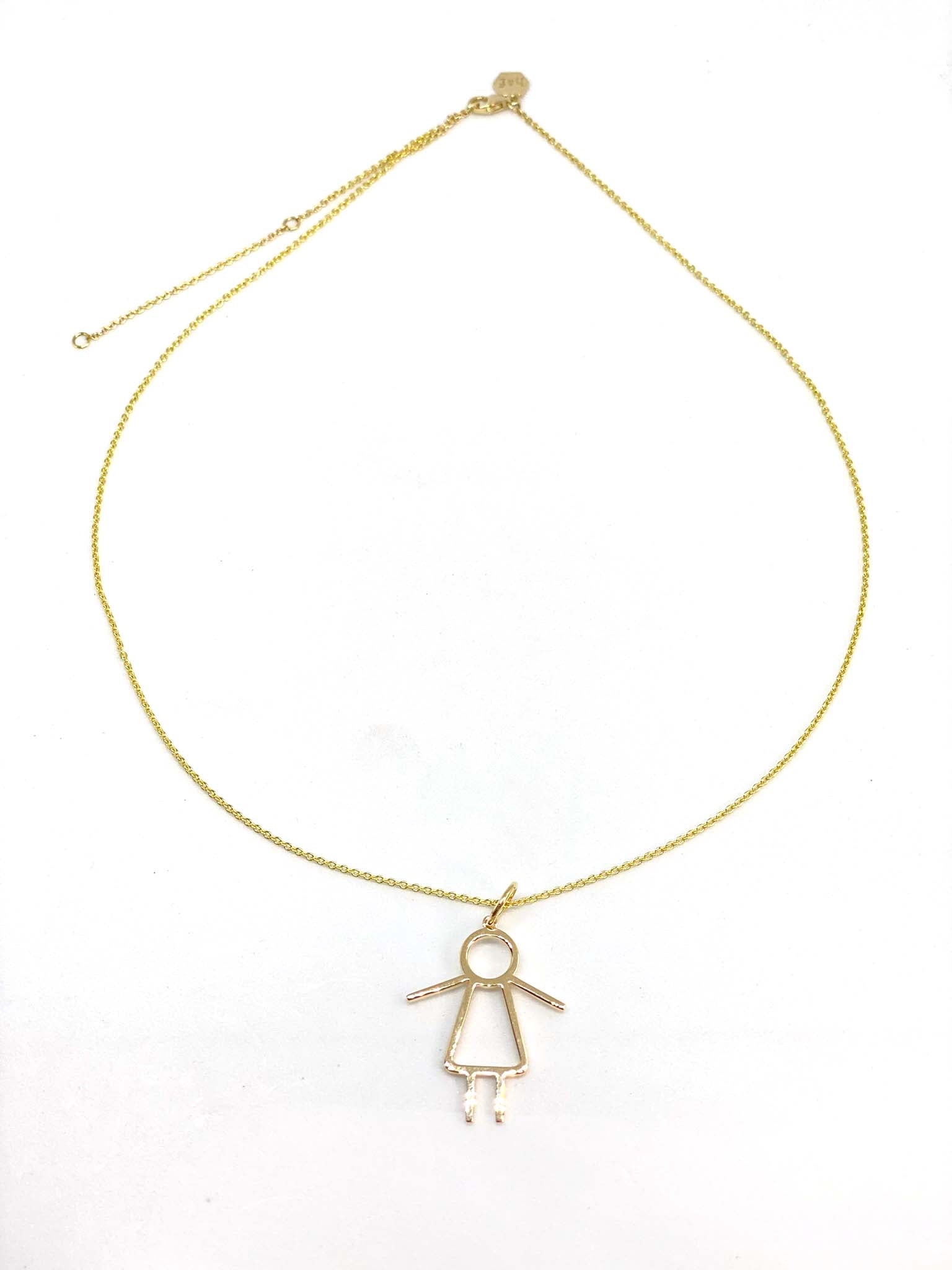 H&F Girl Gold Necklace