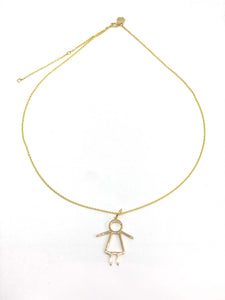 H&F Girl Gold Necklace