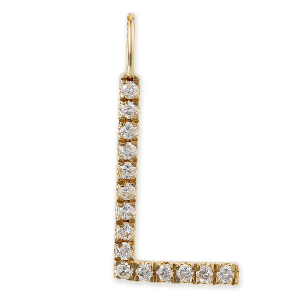 Colgantes con iniciales de diamantes