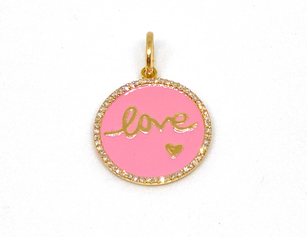 Love Pink Enamel