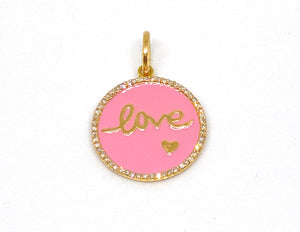 Love Pink Enamel