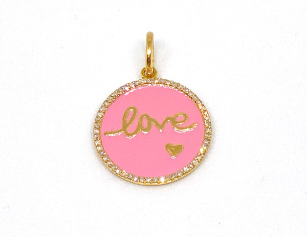 Love Pink Enamel