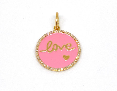 Love Pink Enamel