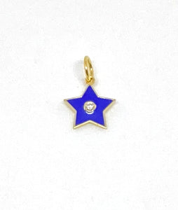 Enamel Star Blue