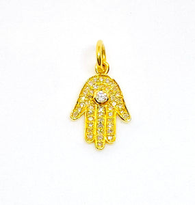 Hamsa Hand Pave Diamond