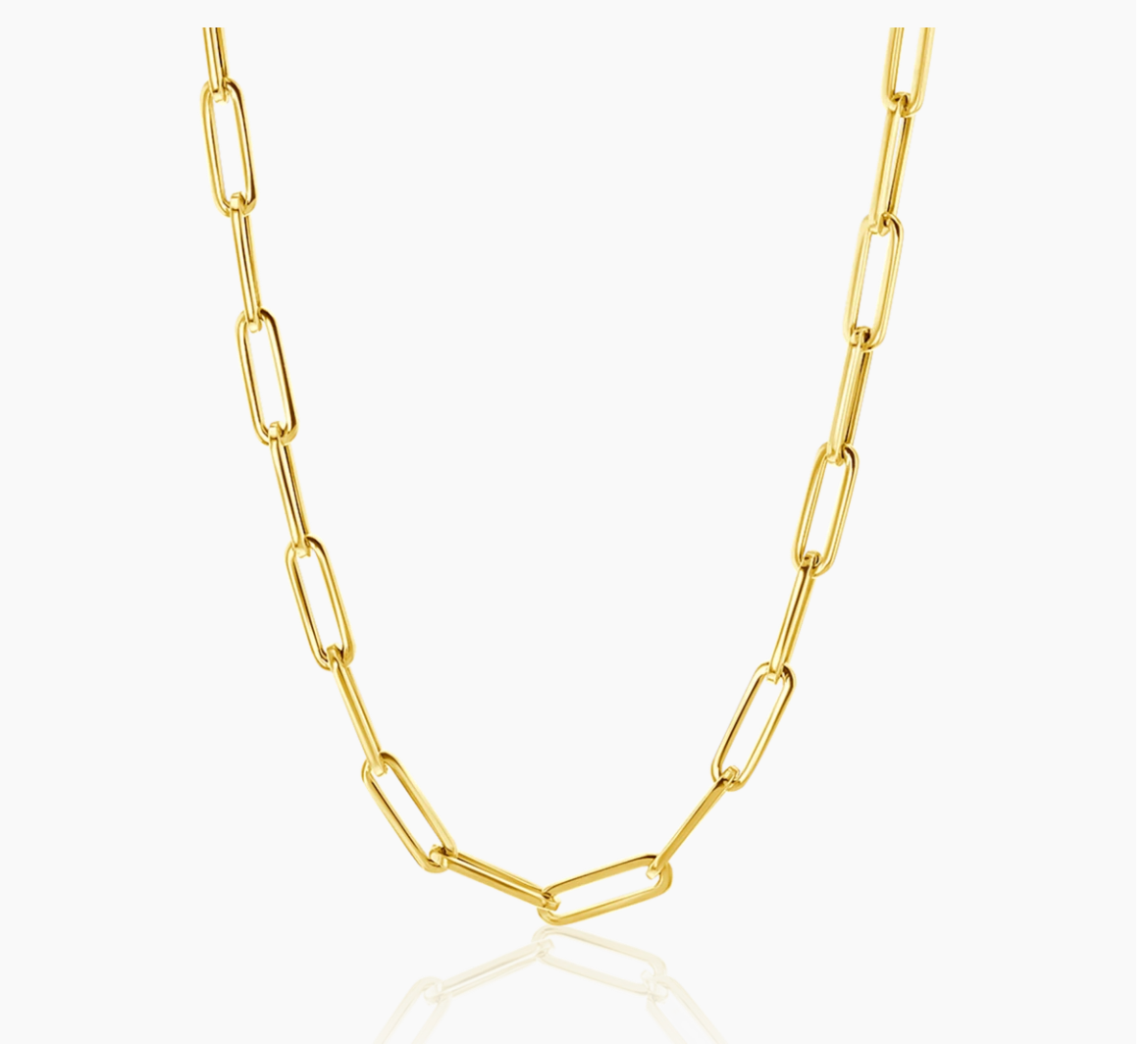 Paper clip chain 20inch