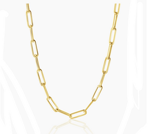 Paper clip chain 18 inch
