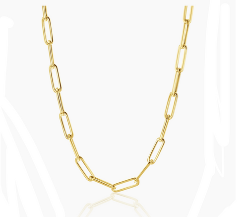 Paper clip chain 18 inch