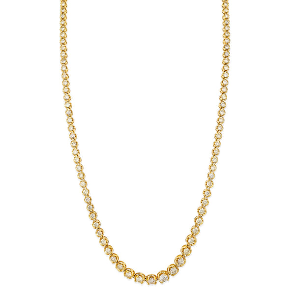 Graduated Diamond Tennis Necklace