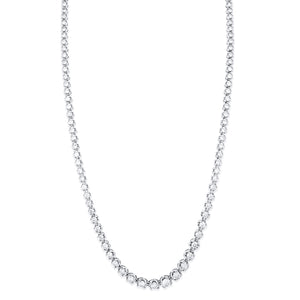 Graduated Diamond Tennis Necklace