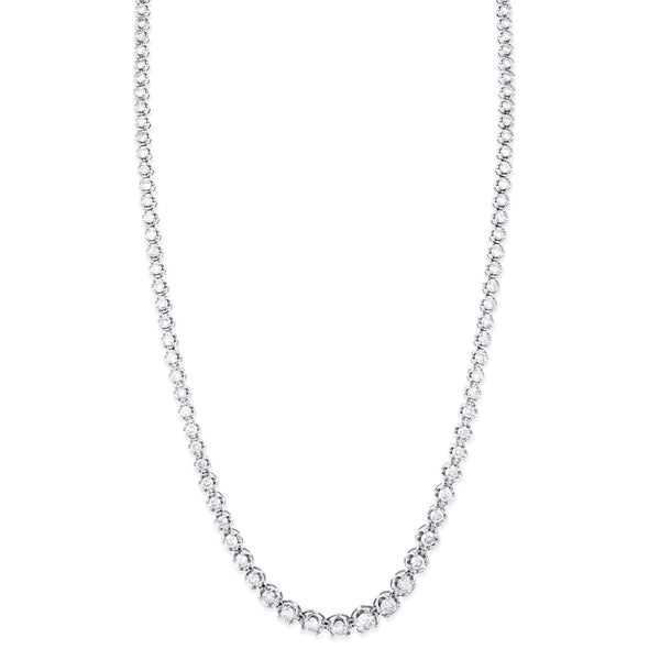 Graduated Diamond Tennis Necklace