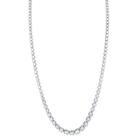Graduated Diamond Tennis Necklace