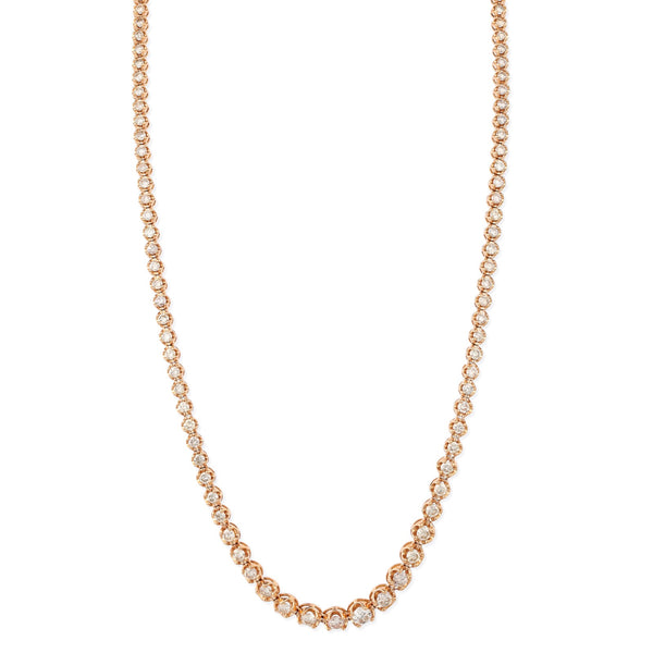 Graduated Diamond Tennis Necklace